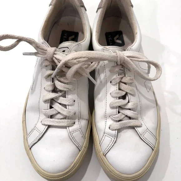 Veja women’s white Esplar leather sneakers size 5 - Picture 5 of 7
